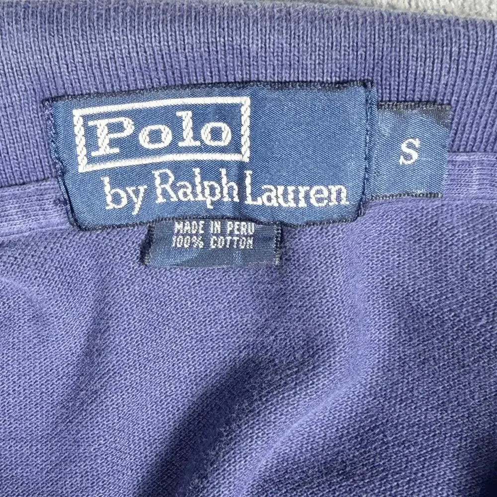 Polo By Ralph Lauren Mens Polo Shirt‎ Sz S Purple Short Sleeve Cotton Logo